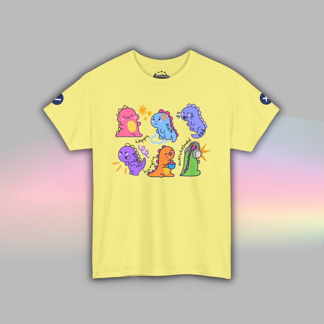 Adult Autism Shirt | Visual Support TShirt | Dinosaur
