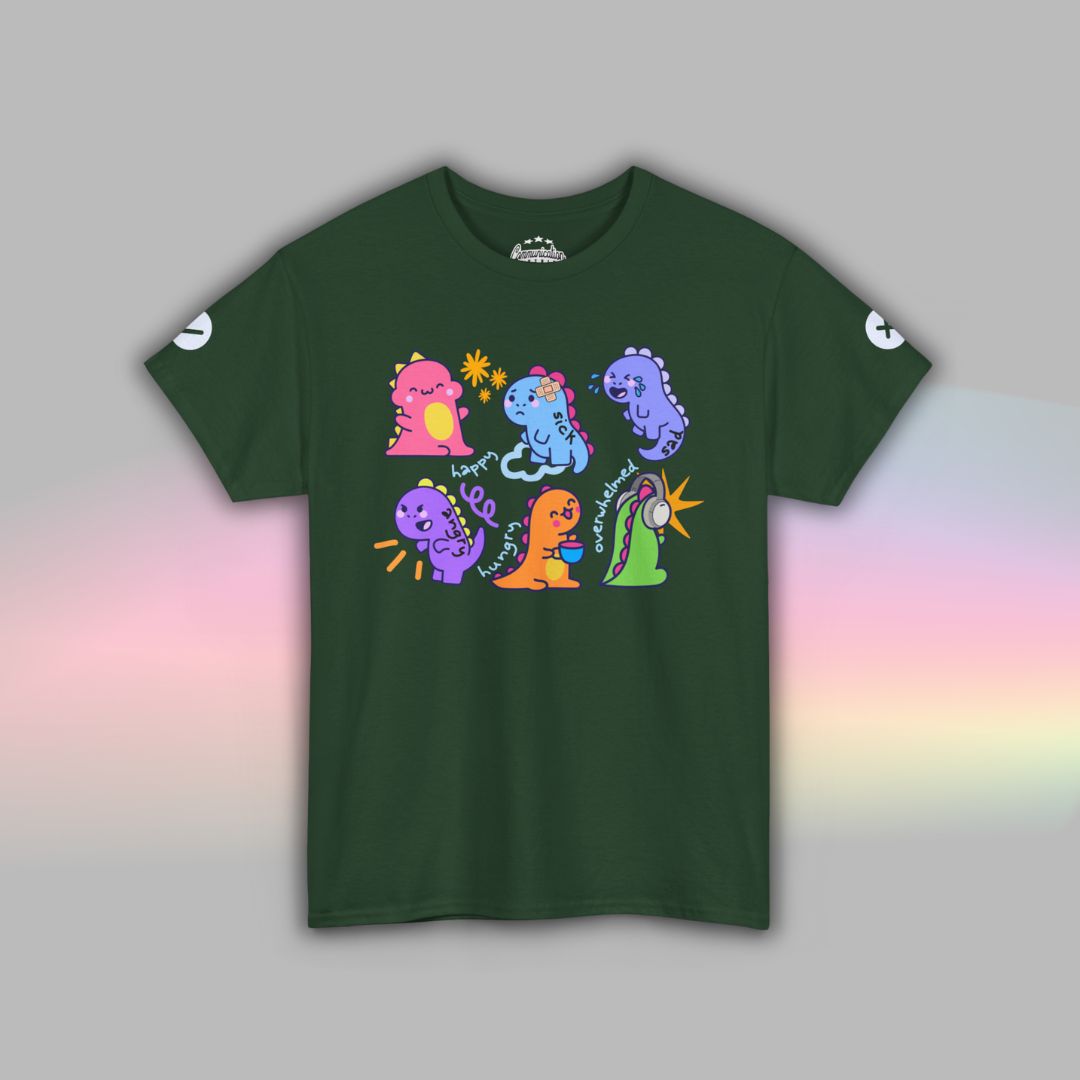 Adult Autism Shirt | Visual Support TShirt | Dinosaur