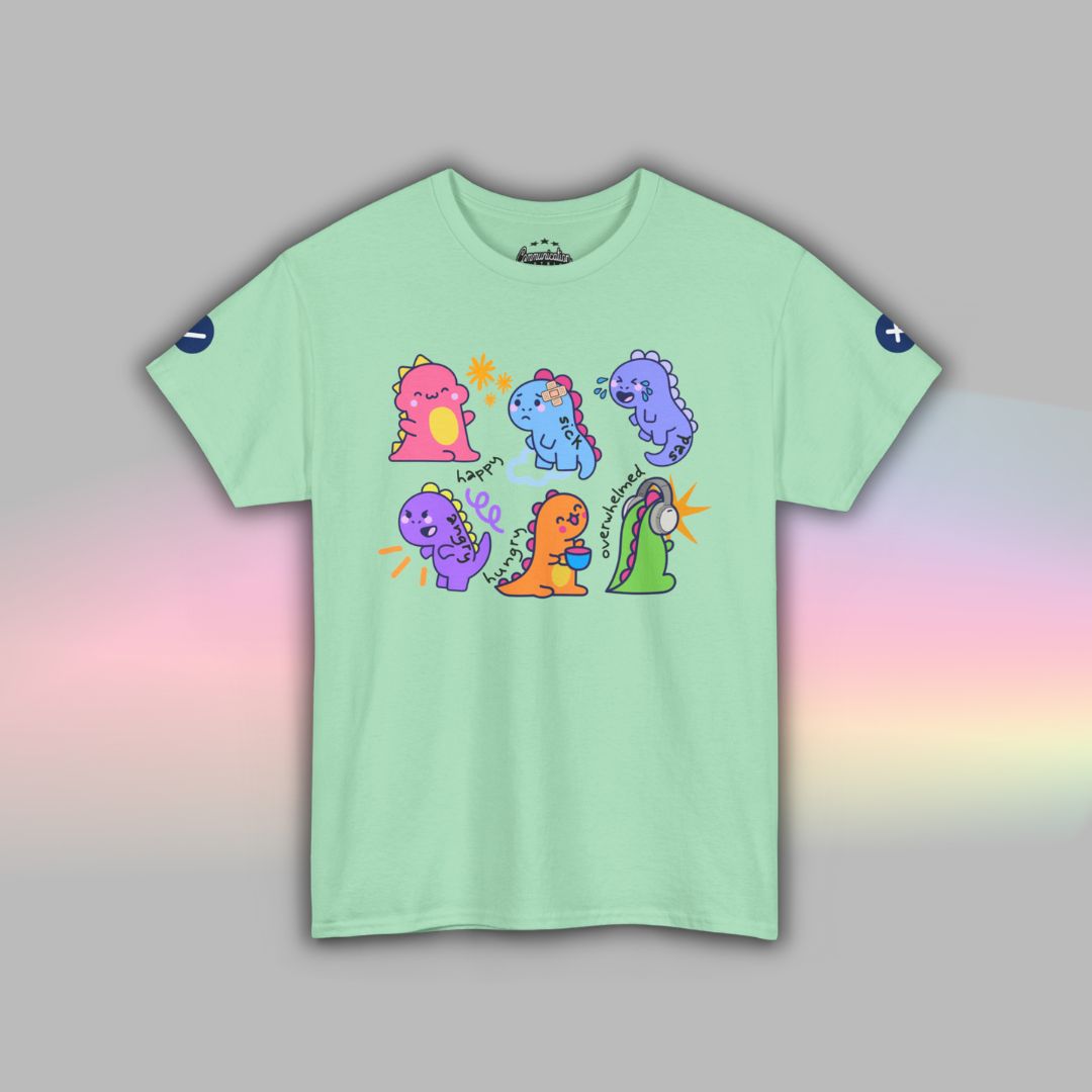 Adult Autism Shirt | Visual Support TShirt | Dinosaur