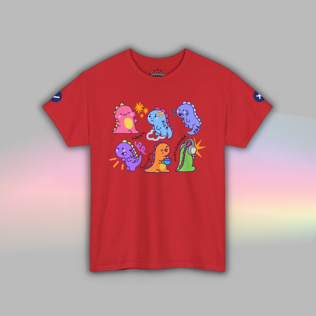 Adult Autism Shirt | Visual Support TShirt | Dinosaur