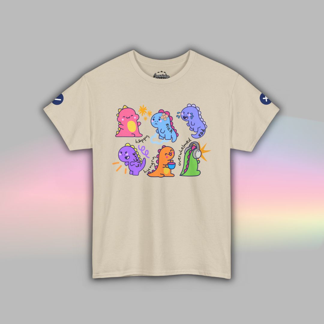 Adult Autism Shirt | Visual Support TShirt | Dinosaur