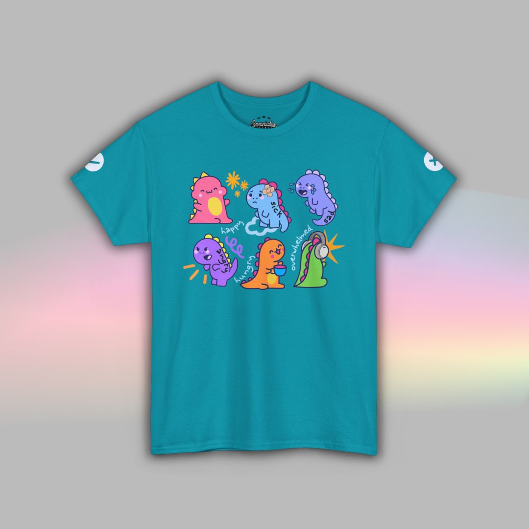 Adult Autism Shirt | Visual Support TShirt | Dinosaur