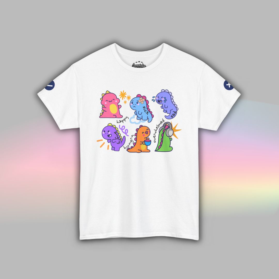 Adult Autism Shirt | Visual Support TShirt | Dinosaur