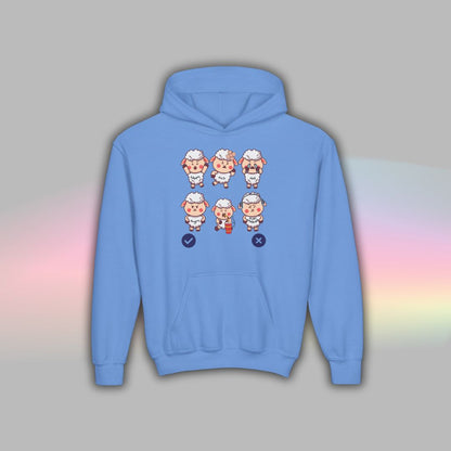 Sheep Communication Hoodie | Visual Support Hoodie for Autistic Kids
