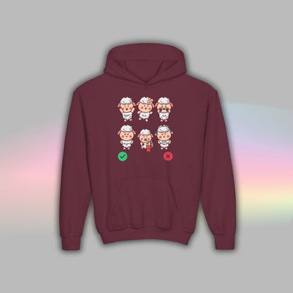 Sheep Communication Hoodie | Visual Support Hoodie for Autistic Kids