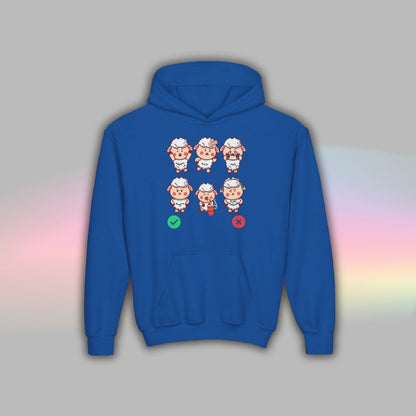 Sheep Communication Hoodie | Visual Support Hoodie for Autistic Kids