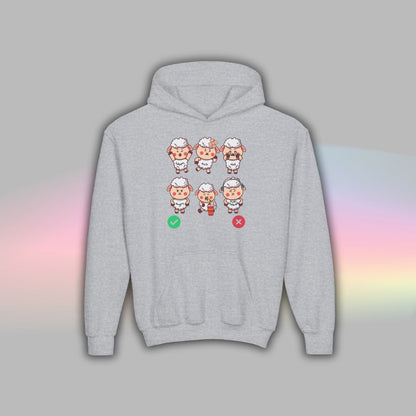 Sheep Communication Hoodie | Visual Support Hoodie for Autistic Kids