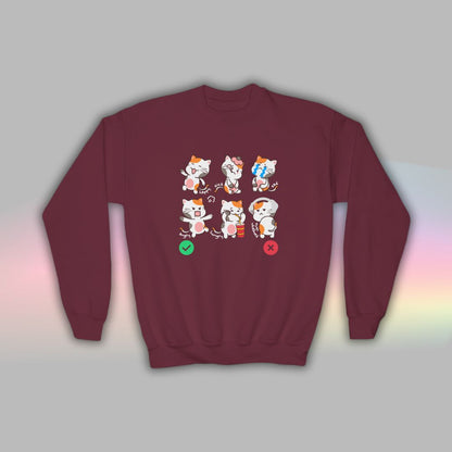 Cat Kids Autism Sweatshirt | Autism Communication Support Crewneck