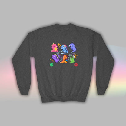 Kids Autism Sweatshirt | Neurodiversity Shirt | Nonverbal | Dinosaur