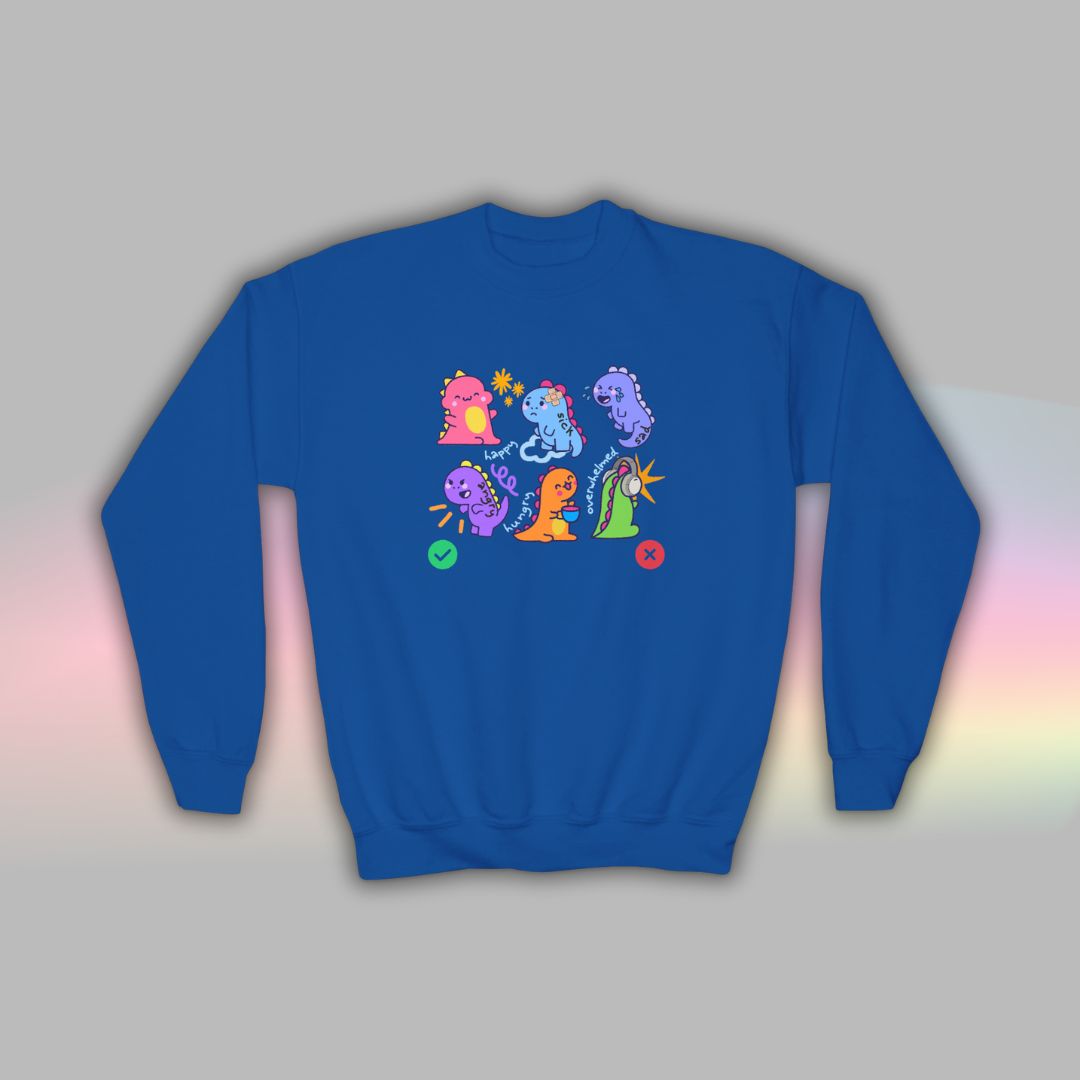 Kids Autism Sweatshirt | Neurodiversity Shirt | Nonverbal | Dinosaur