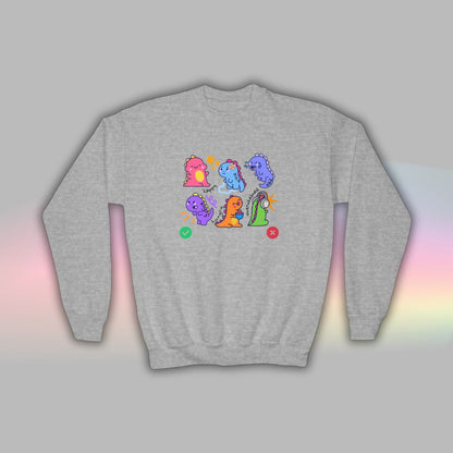 Kids Autism Sweatshirt | Neurodiversity Shirt | Nonverbal | Dinosaur
