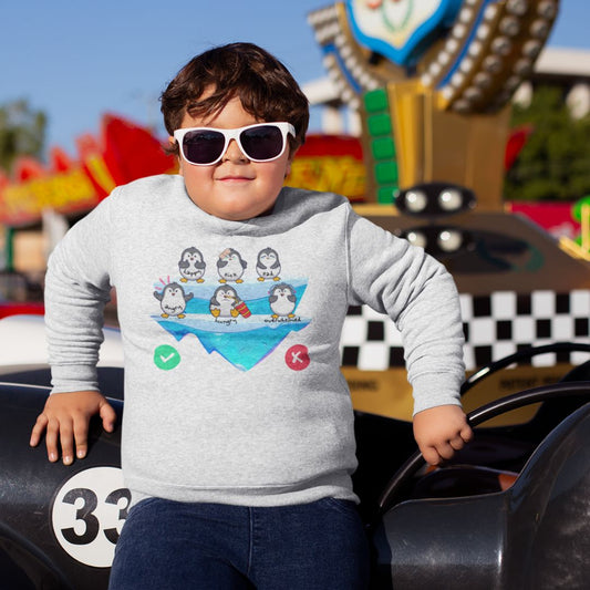 Kids Neurodiversity Sweatshirt | Autism Crewneck | Penguin
