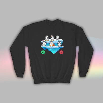 Kids Neurodiversity Sweatshirt | Autism Crewneck | Penguin