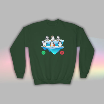 Kids Neurodiversity Sweatshirt | Autism Crewneck | Penguin