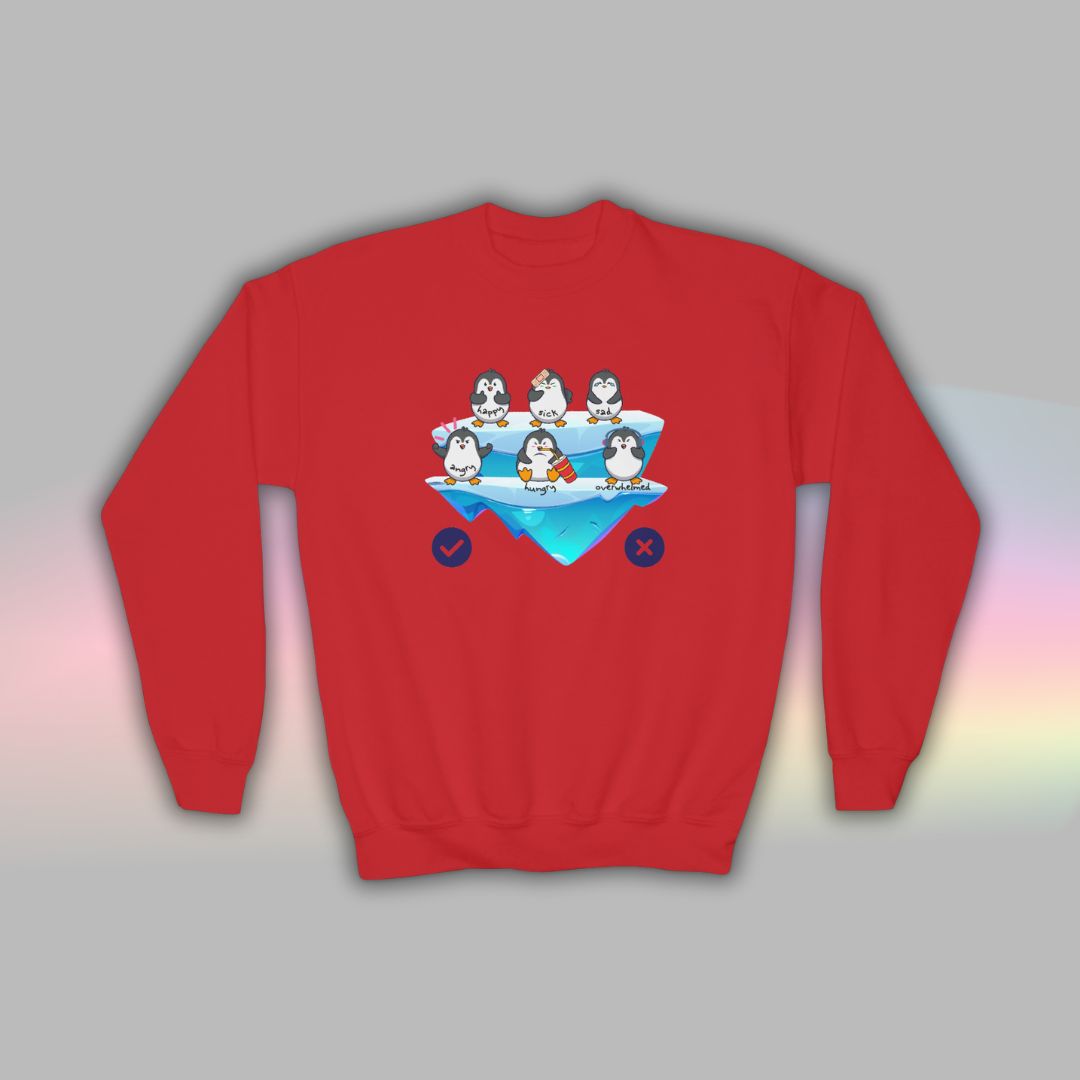 Kids Neurodiversity Sweatshirt | Autism Crewneck | Penguin