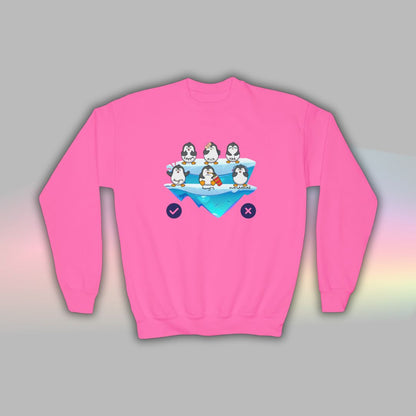 Kids Neurodiversity Sweatshirt | Autism Crewneck | Penguin