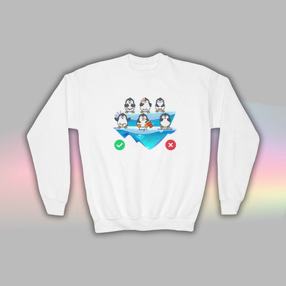 Kids Neurodiversity Sweatshirt | Autism Crewneck | Penguin