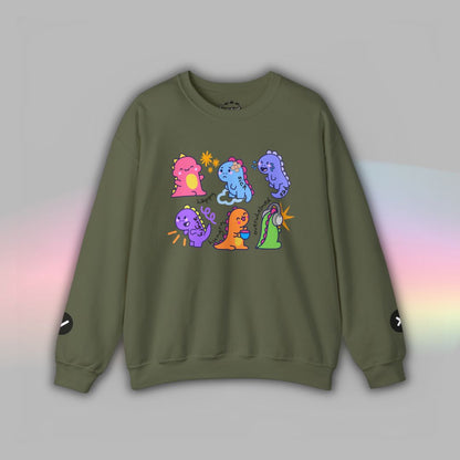 Adult Communication Crewneck | Sweatshirt for Communication | Dinosaur
