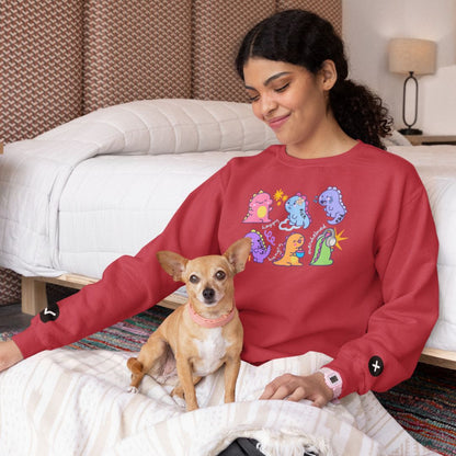 Adult Communication Crewneck | Sweatshirt for Communication | Dinosaur