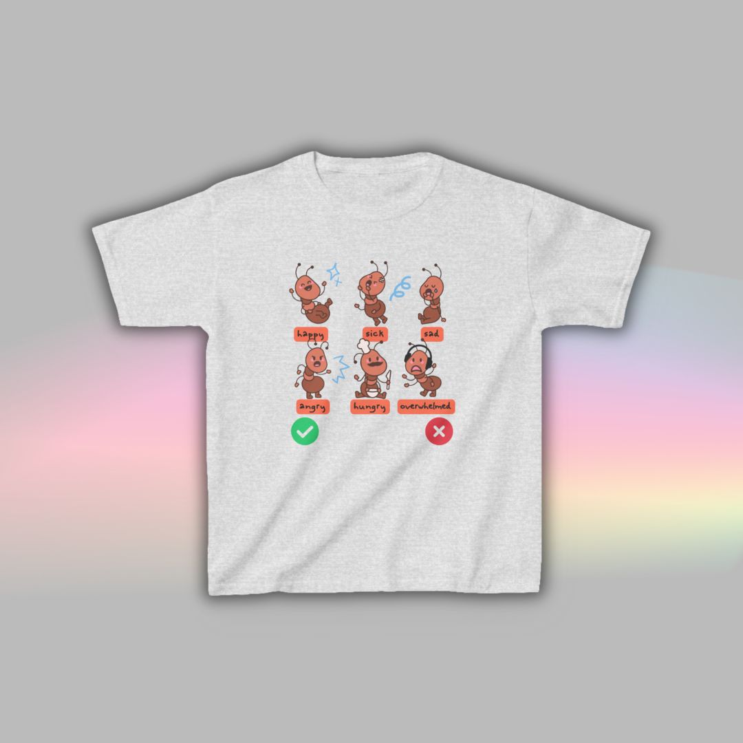 Ant Communication T-Shirt for Kids | Visual Support Autism Shirt