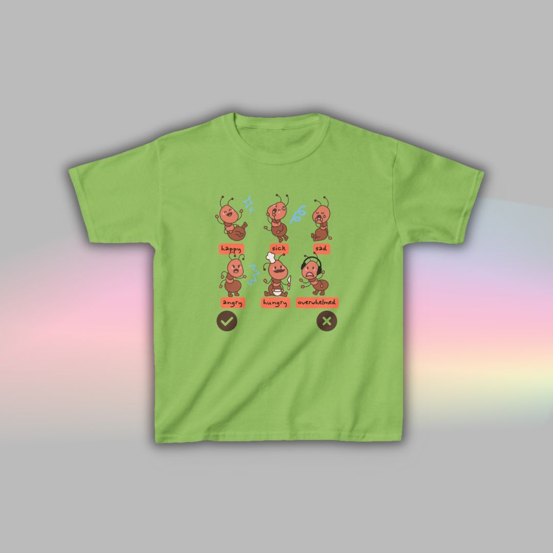 Ant Communication T-Shirt for Kids | Visual Support Autism Shirt