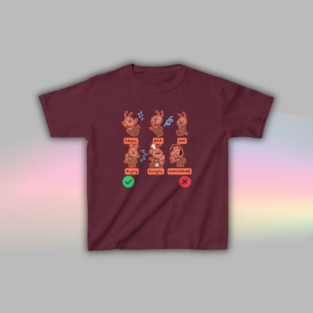 Ant Communication T-Shirt for Kids | Visual Support Autism Shirt