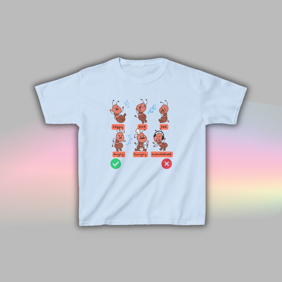 Ant Communication T-Shirt for Kids | Visual Support Autism Shirt