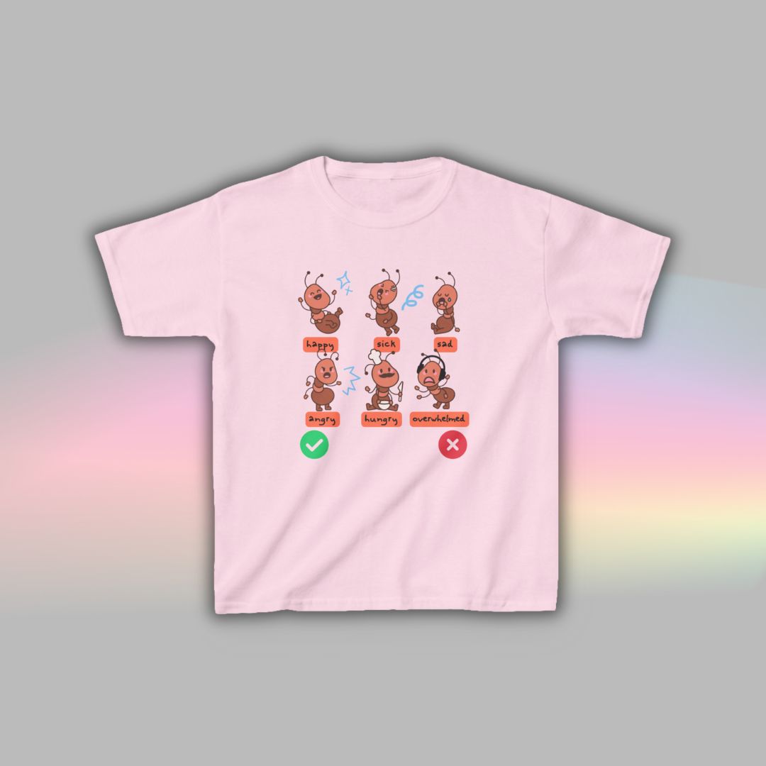 Ant Communication T-Shirt for Kids | Visual Support Autism Shirt