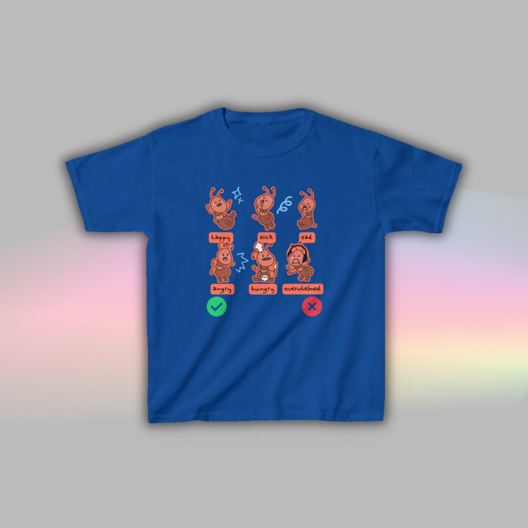 Ant Communication T-Shirt for Kids | Visual Support Autism Shirt
