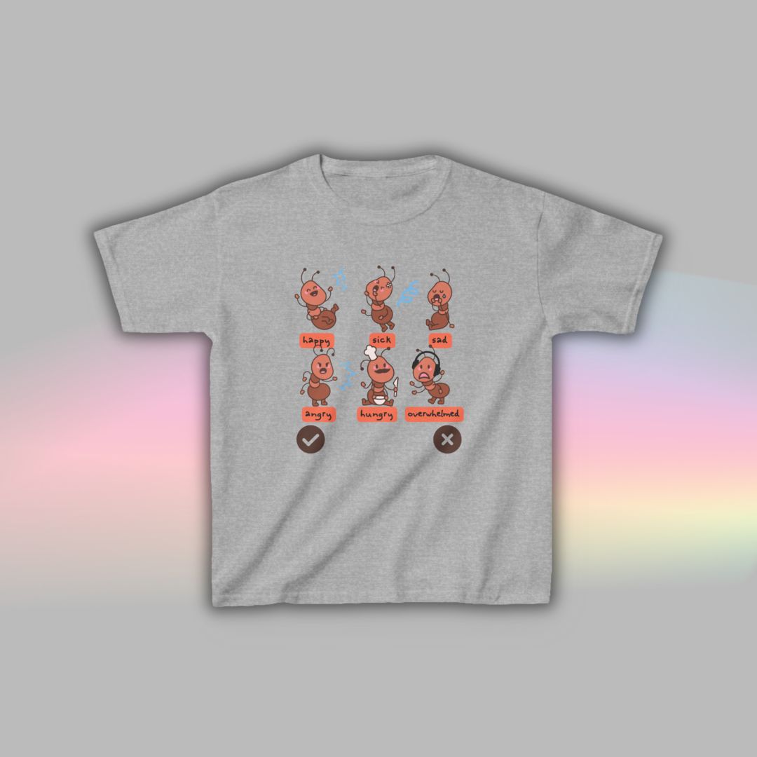 Ant Communication T-Shirt for Kids | Visual Support Autism Shirt