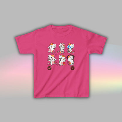 Cat Communication T-Shirt for Kids | Visual Autism Support Tee