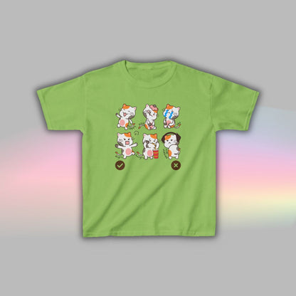 Cat Communication T-Shirt for Kids | Visual Autism Support Tee