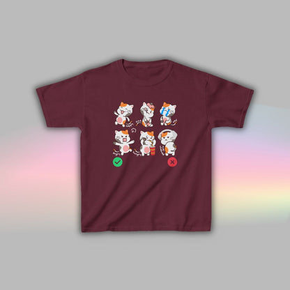 Cat Communication T-Shirt for Kids | Visual Autism Support Tee