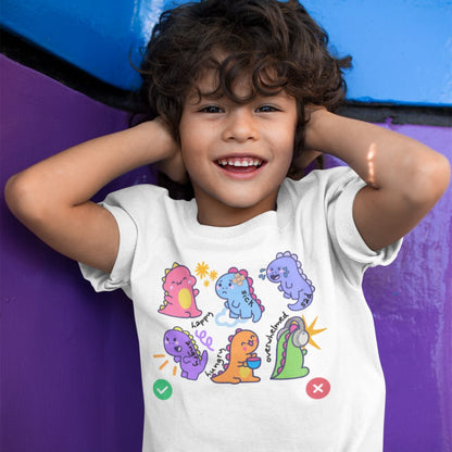 Kids Neurodiversity T Shirt | Autism Shirt | Nonverbal Tee Dinosaur