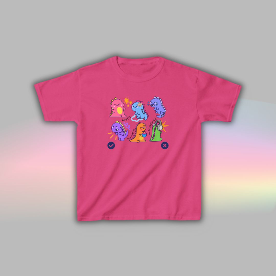 Kids Neurodiversity T Shirt | Autism Shirt | Nonverbal Tee Dinosaur