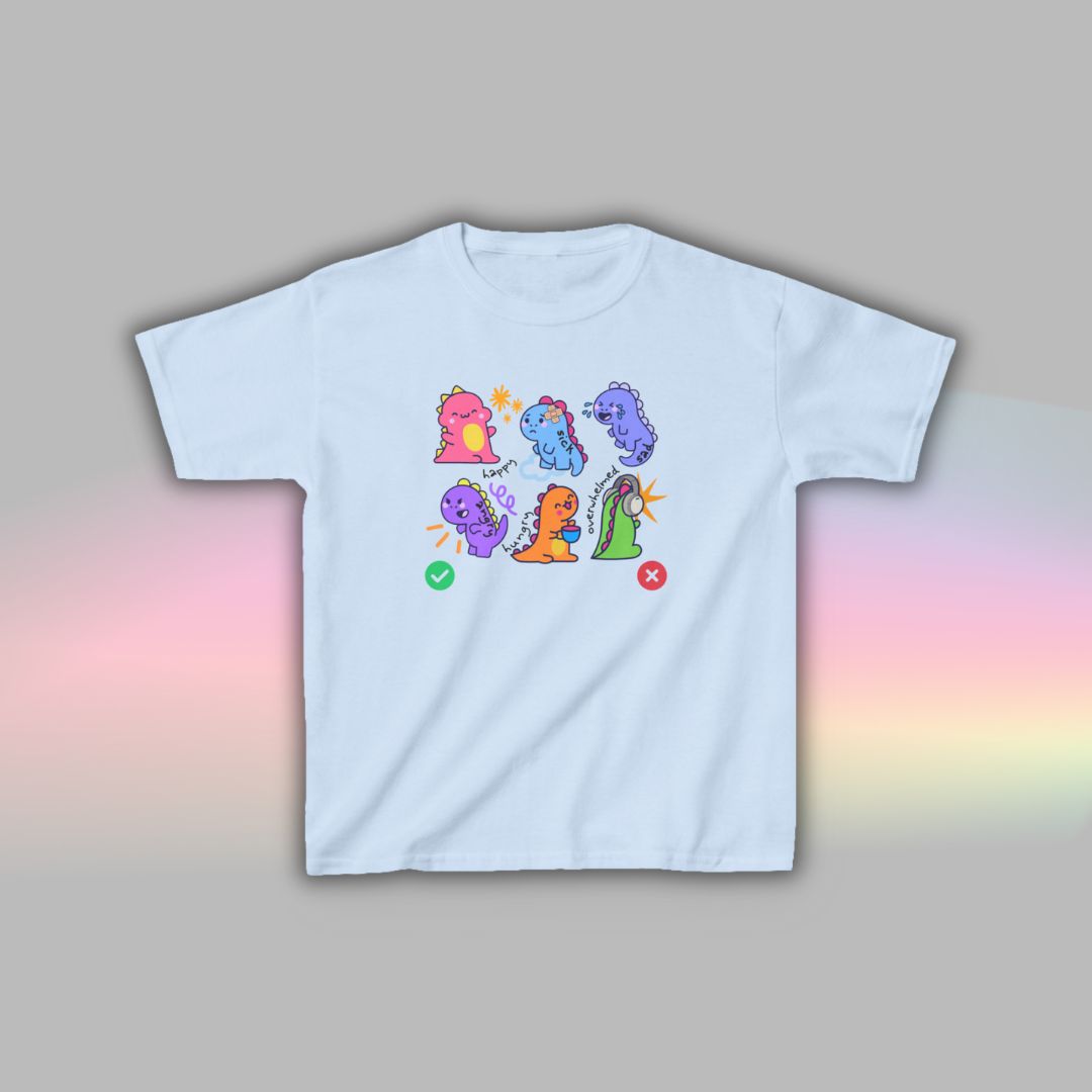 Kids Neurodiversity T Shirt | Autism Shirt | Nonverbal Tee Dinosaur