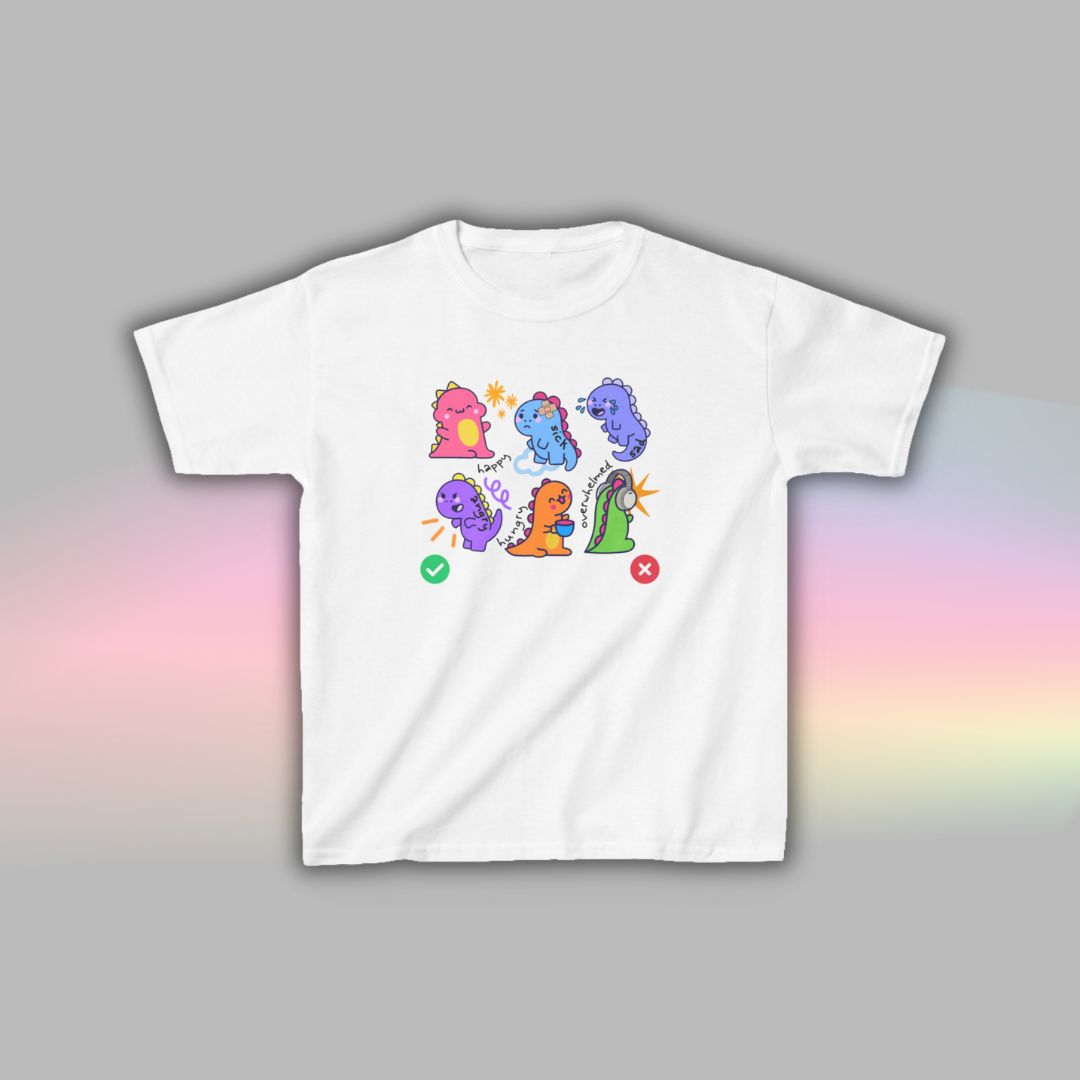 Kids Neurodiversity T Shirt | Autism Shirt | Nonverbal Tee Dinosaur