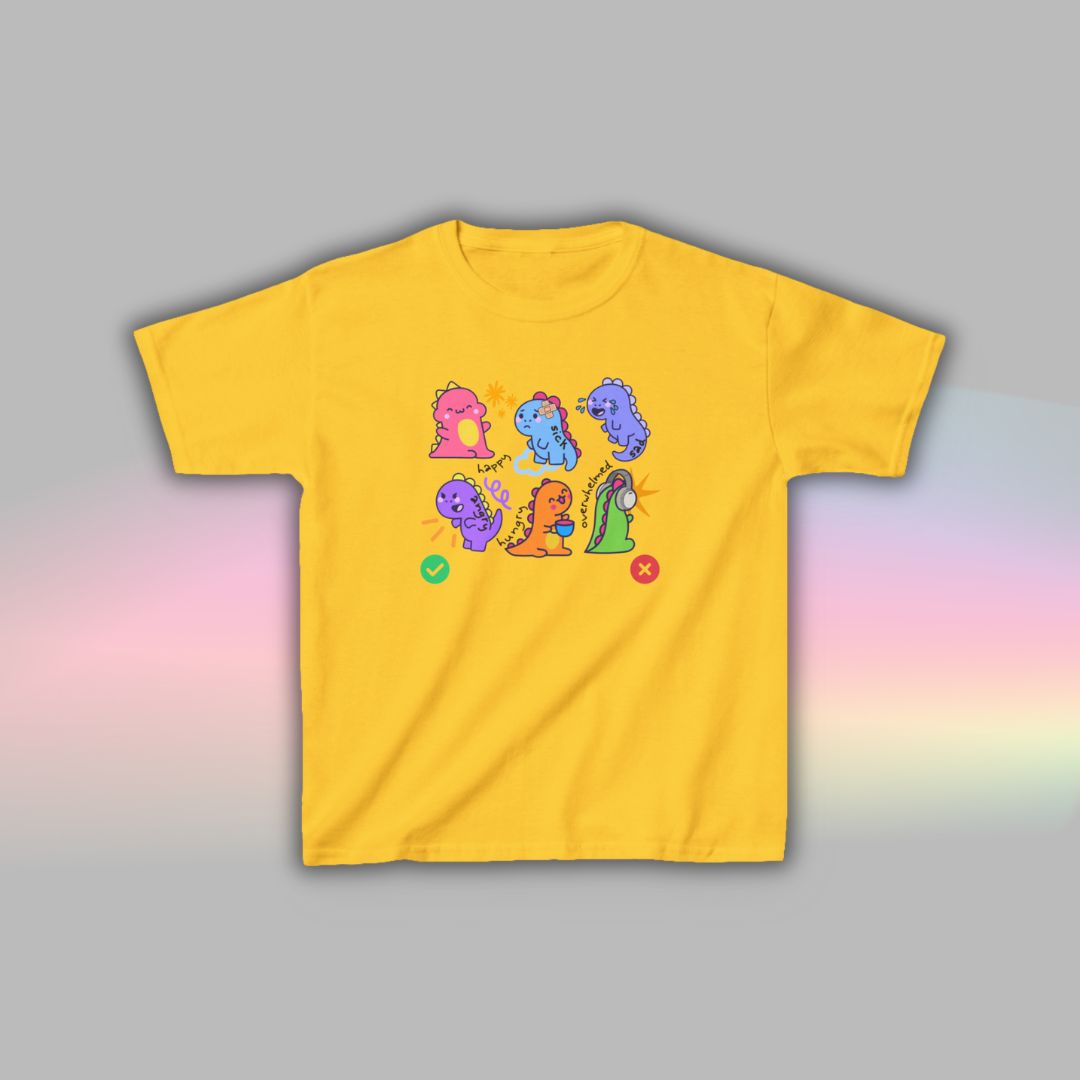 Kids Neurodiversity T Shirt | Autism Shirt | Nonverbal Tee Dinosaur