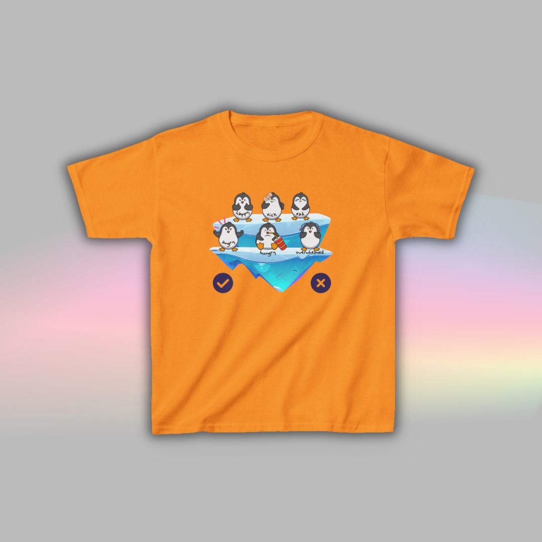Communication T-Shirt for Kids | Autism Communication Tee | Penguin